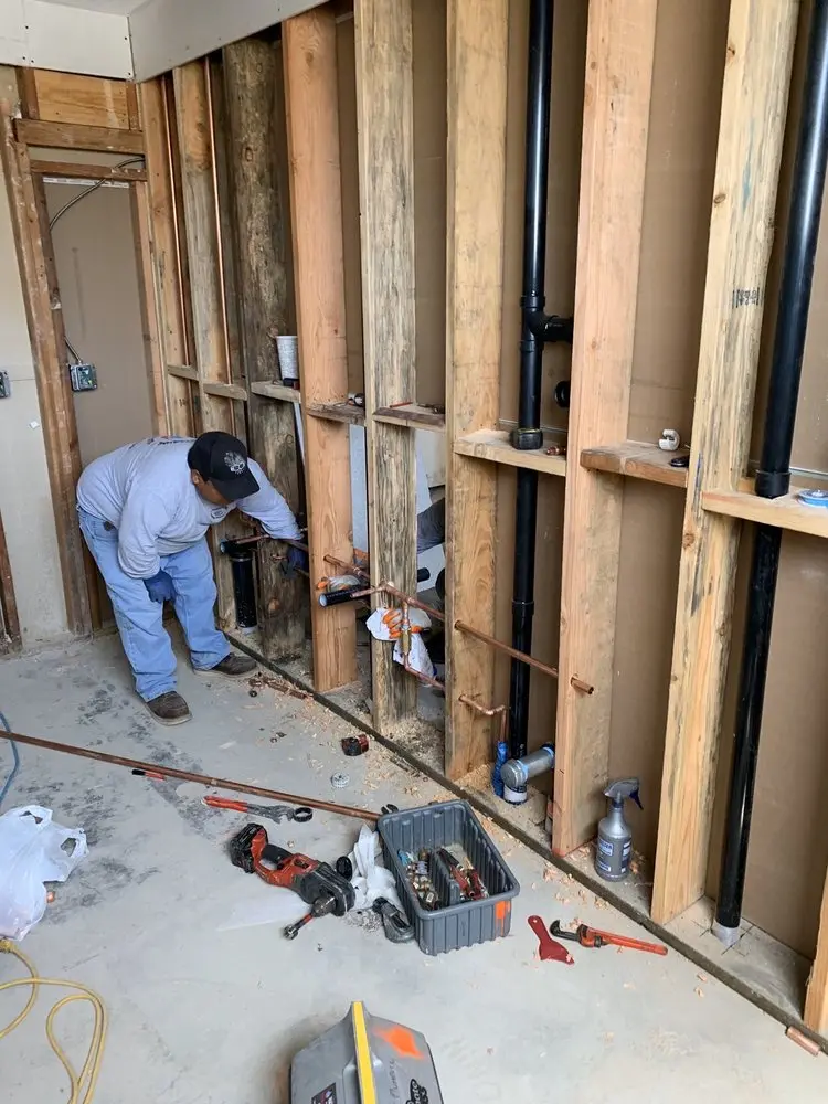 Commercial rough-in plumbing for Gas Line Repair in Manor